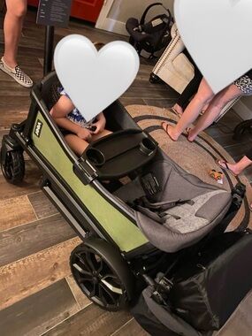 Veer Convertible Wagon Stroller - Green/Grey